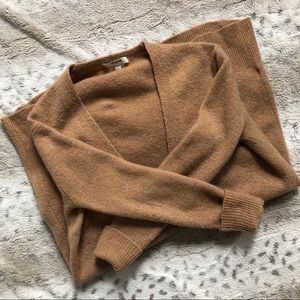 Madewell Camel Brown Slouchy Oversized Cardigan